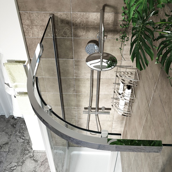 Odessa Chrome Offset Quadrant Shower Enclosure 1200 900 Odessa Chrome Offset Quadrant Shower Enclosure 1200 900