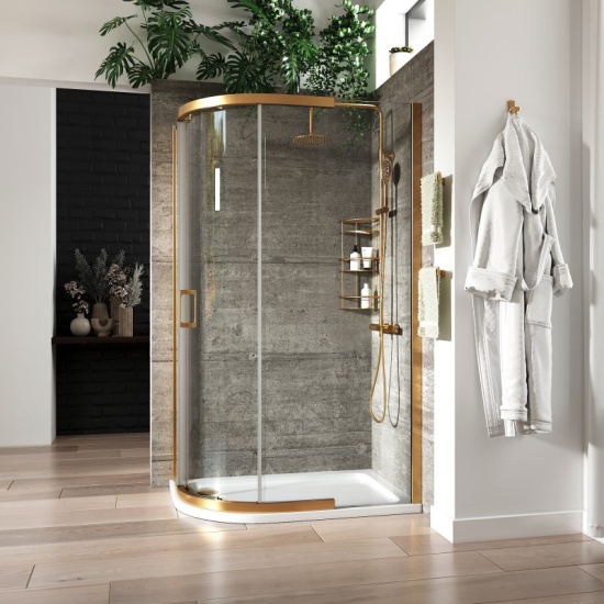 Odessa Gold Offset Quadrant Shower Enclosure 1200 900 Odessa Gold Offset Quadrant Shower Enclosure 1200 900