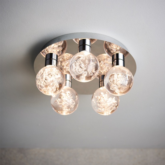 Cooper Flush Ceiling LED Light 5 Bulb