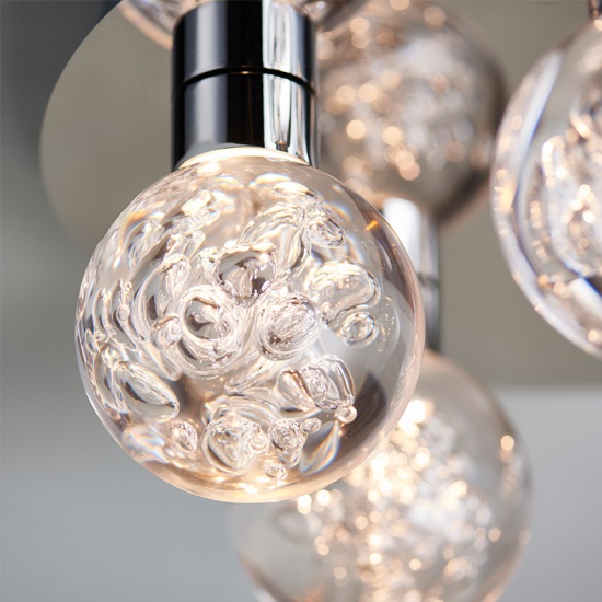 Decorative Flush Ceiling Light: 5 Bulb Decorative Flush Ceiling Light: 5 Bulb