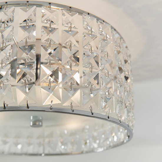 Decorative Flush Ceiling Light: 3 Bulb Decorative Flush Ceiling Light: 3 Bulb