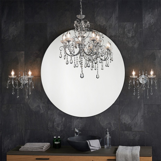 Rhodes Multi Arm Glass Pendant LED Light 5 Bulb