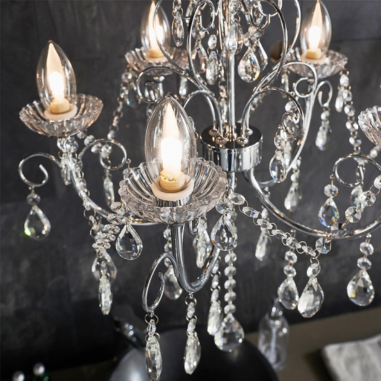 Multi arm glass Pendant Light: 5 Bulb Multi arm glass Pendant Light: 5 Bulb