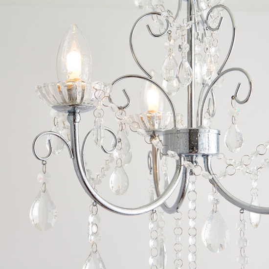 Multi arm glass Semi flush Light: 3 Bulb Multi arm glass Semi flush Light: 3 Bulb