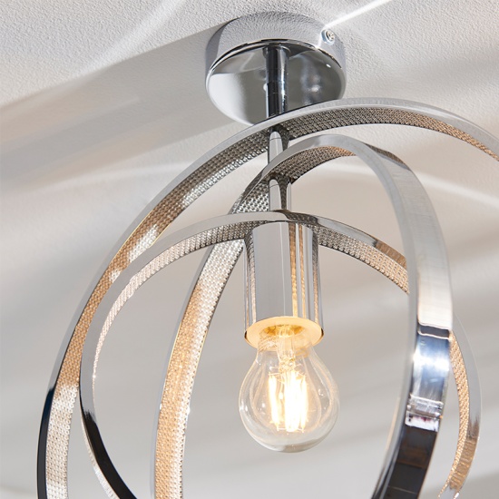 Single Semi flush Light: 1 Bulb Single Semi flush Light: 1 Bulb