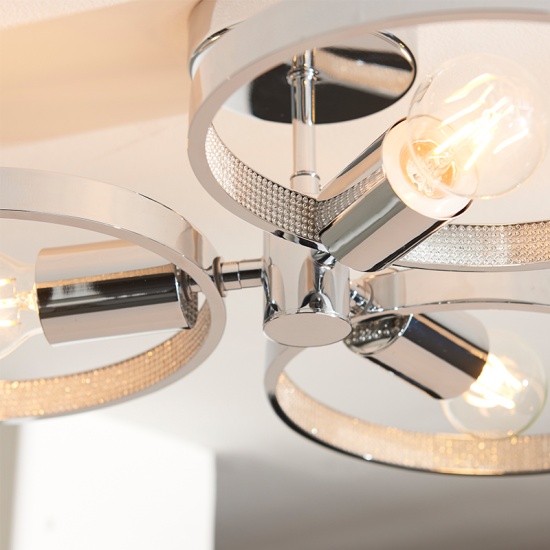 Multi arm lamp Semi flush Light: 3 Bulb Multi arm lamp Semi flush Light: 3 Bulb