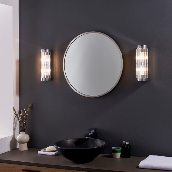 Everett Glass Wall Light 2 Bulb