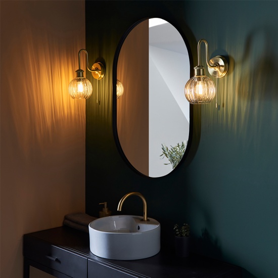 Paterson Glass Wall Light 1 Bulb