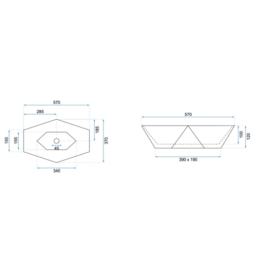 REA Brett White Countertop Basin Image for REA Brett White Countertop Basin