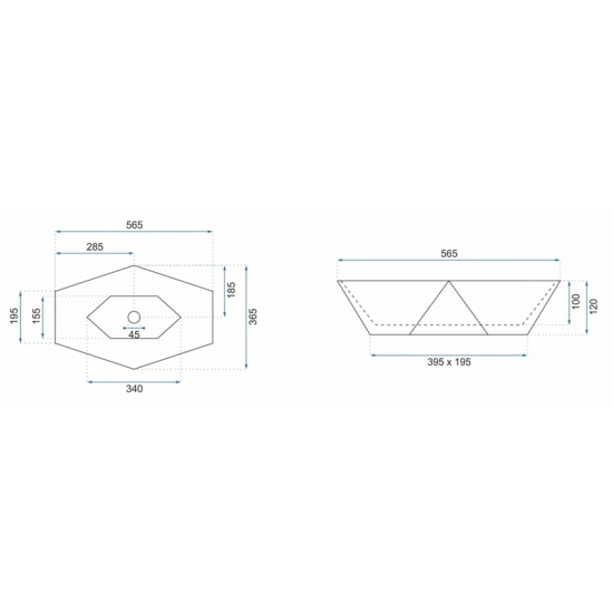 REA Brett Matt Black Marble Countertop Basin Image for REA Brett Matt Black Marble Countertop Basin