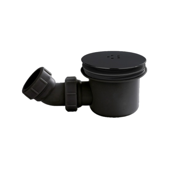 Stone Resin Square Easy Plumb Tray 700 x 700 with Optional Black Waste