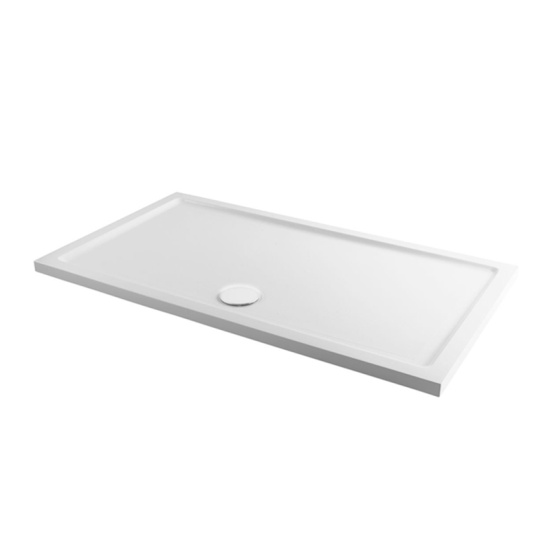 rectangular 1300 1400 1500 shower tray chrome waste