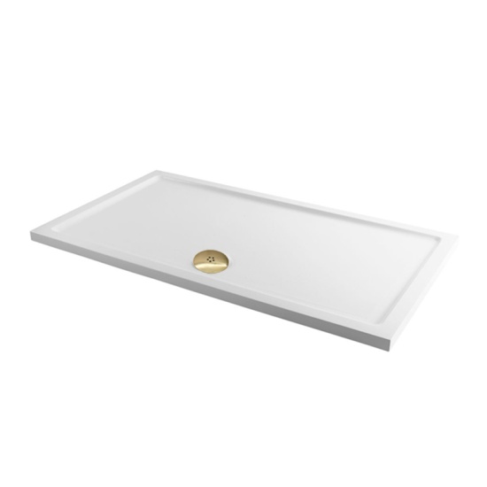 Stone Resin Rectangular Tray 1300, 1400, 1500 with Optional Gold Waste