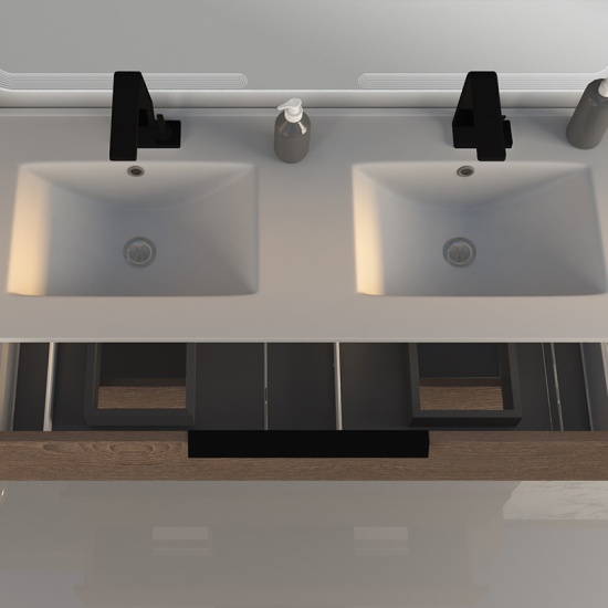 urban 1200 dark ash vanity unit