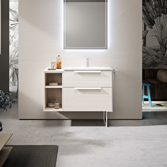 baden haus urban 900 brushed white vanity unit with side storage baden haus urban 900 brushed white vanity unit with side storage