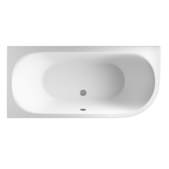 biscay double ended lefthand shower bath 1600 1700