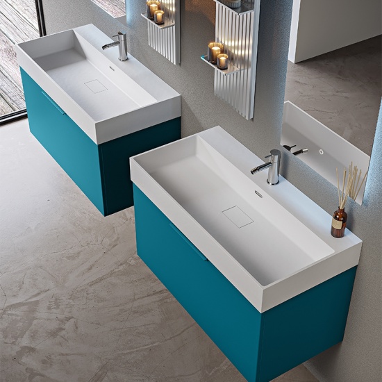 baden haus premium 900 petrol blue vanity unit