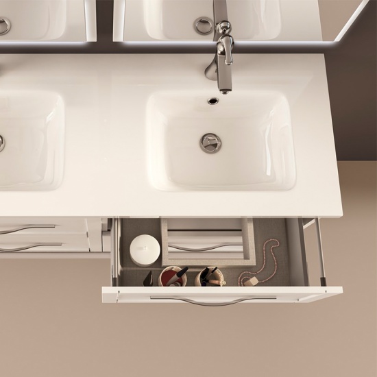 baden haus tiffany 1200 matt white vanity unit