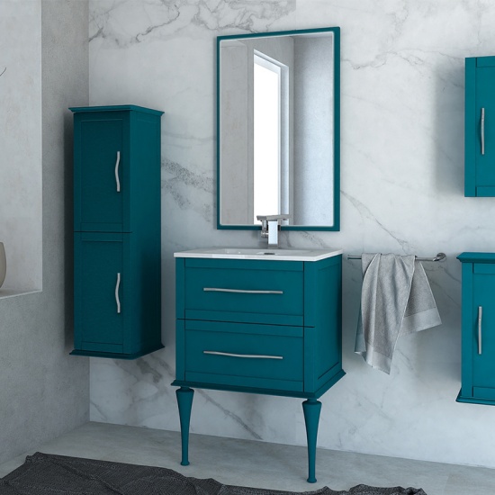 baden haus tiffany 600 petrol blue vanity unit