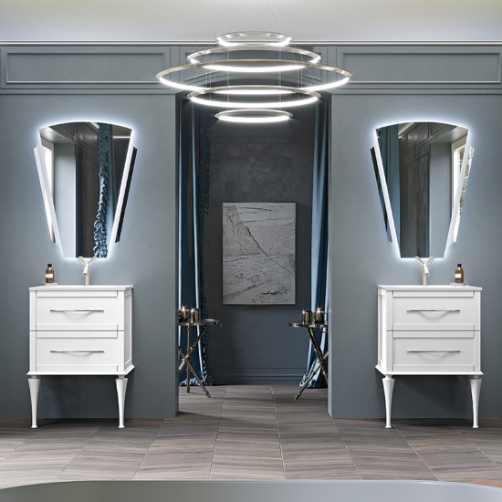 baden haus tiffany 600 matt white vanity unit