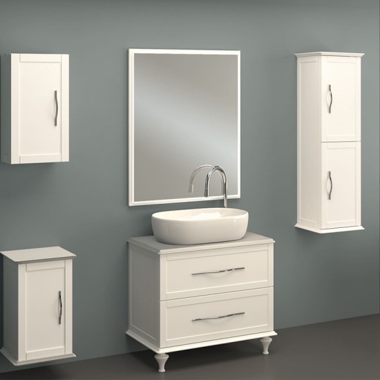 baden haus tiffany 550 matt white wall cupboard