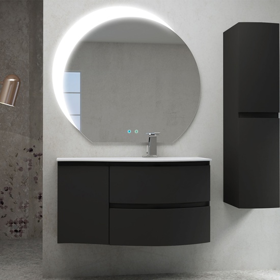 vague 1030 graphite right hand basin unit