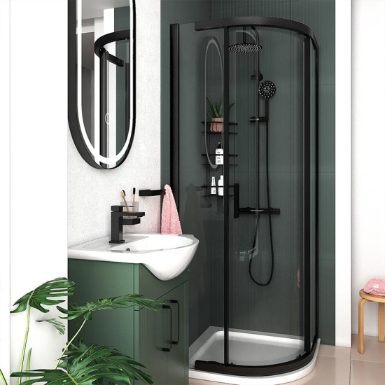 Celeste Green 550 Black Shower Suite