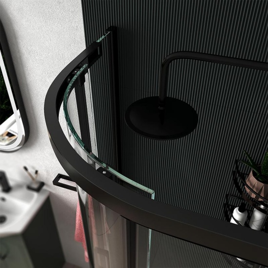 Celeste Green 550 Black Shower Suite Celeste Green 550 Black Shower Suite