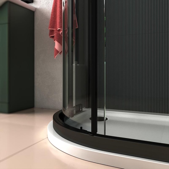 Celeste Green 550 Black Shower Suite Celeste Green 550 Black Shower Suite