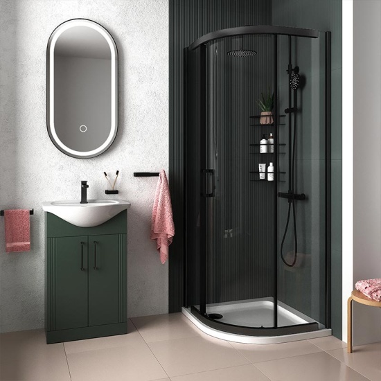 Celeste Green 550 Black Shower Suite Celeste Green 550 Black Shower Suite