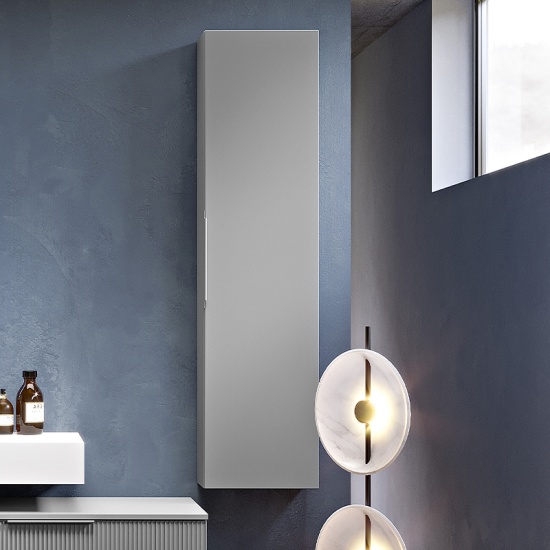 premium 1200 wall hung sink with optional cloud grey drawer storage