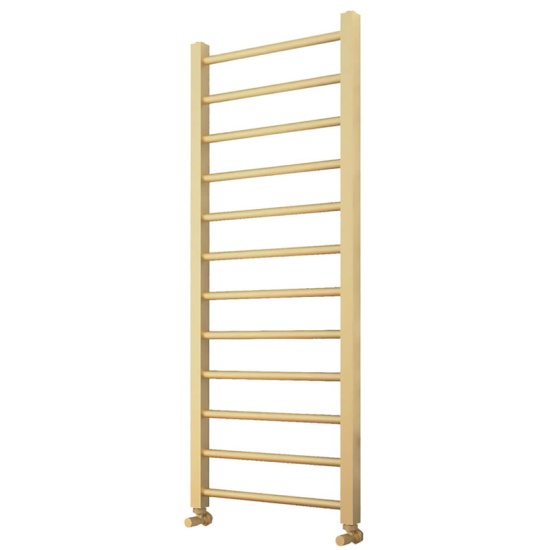 orfi brushed brass towel radiator