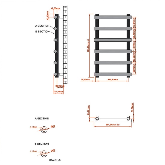 Product Image for Jerrah Chrome Designer Towel Radiator