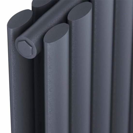 miralay vertical double anthracite designer radiator