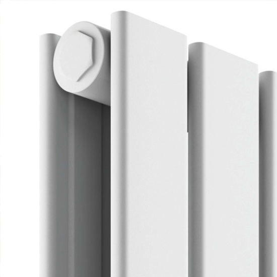 padish vertical double white designer radiator
