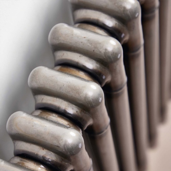 effendi 2 column horizontal raw metal designer radiator