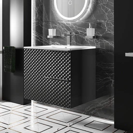 elvia 600 black vanity unit white sink chrome handles elvia 600 black vanity unit white sink chrome handles