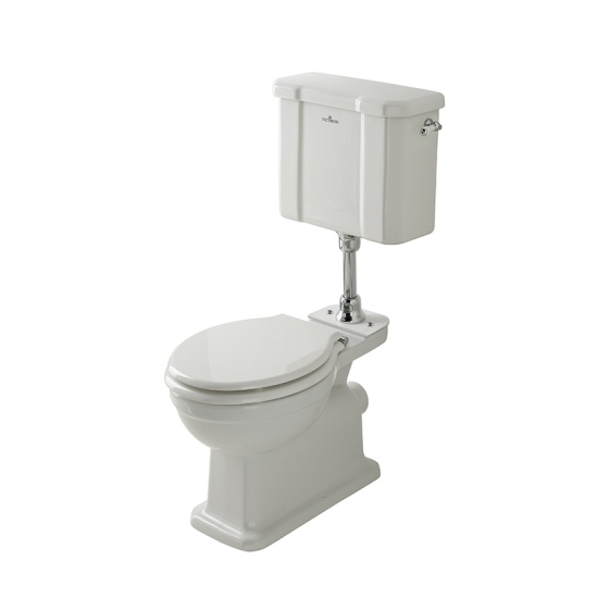 bayswater victrion low level traditional toilet with white seat