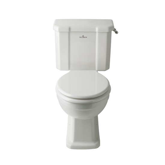 bayswater victrion close coupled toilet with white seat