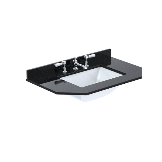 Bayswater Victrion 750 Forest Green Vanity Unit with Marble Top Image for Bayswater Victrion 750 Forest Green Vanity Unit with Marble Top