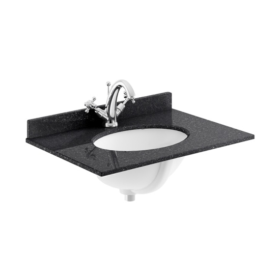 Bayswater Victrion 600 Forest Green Vanity Unit with Marble Top Image for Bayswater Victrion 600 Forest Green Vanity Unit with Marble Top