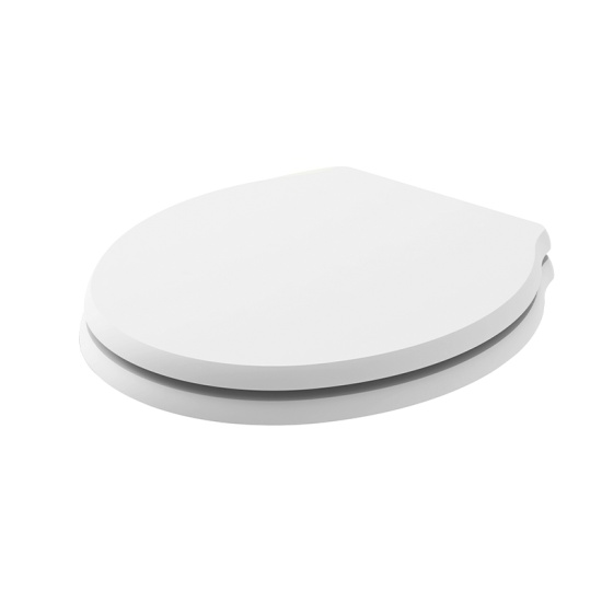 BC Designs victrion traditional white soft close toilet seat