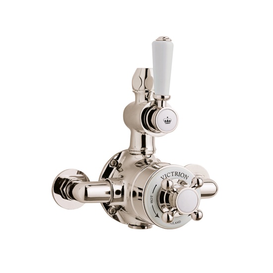 BC Designs victrion nickel exposed shower valve one outlet