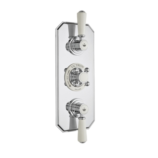 BC Designs victrion chrome concealed shower valve two outlets
