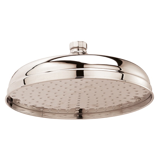 BC Designs victrion nickel 12 inch shower head | ceiling or wall mounted