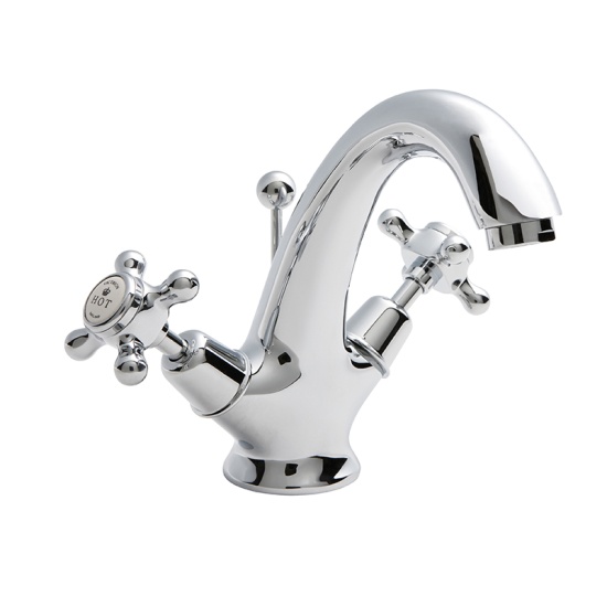 bayswater victrion chrome crosshead mono basin mixer tap