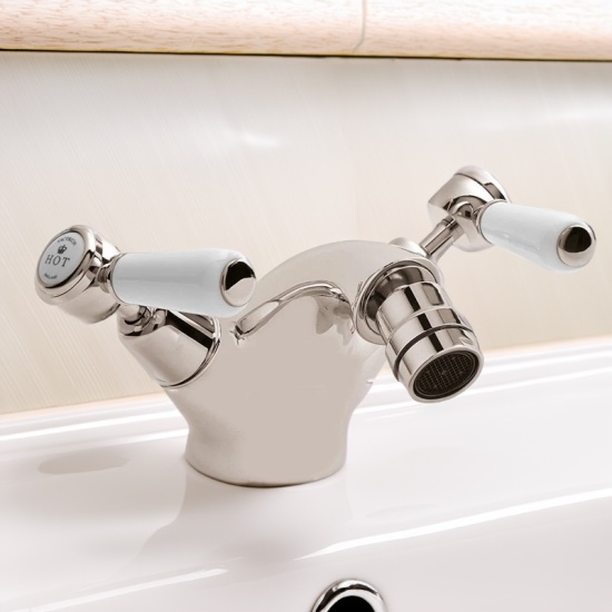 bayswater victrion nickel lever mono bidet mixer tap