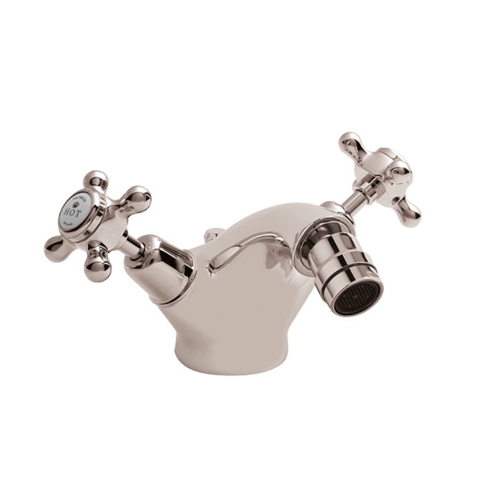 bayswater victrion nickel crosshead mono bidet mixer tap