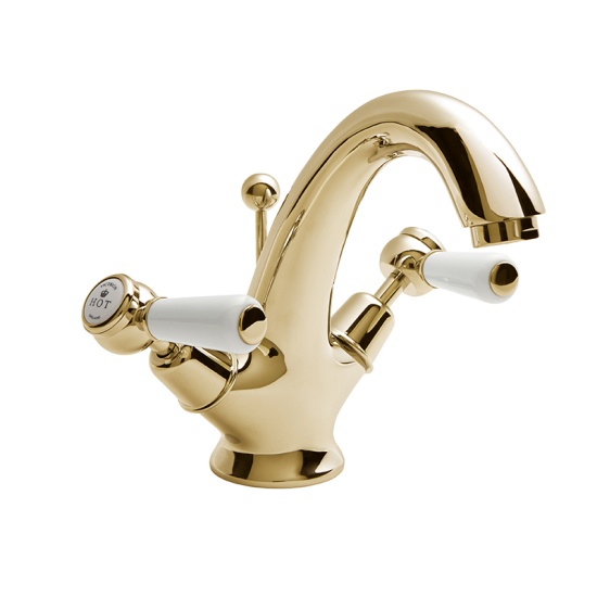 bayswater victrion gold lever mono basin mixer tap