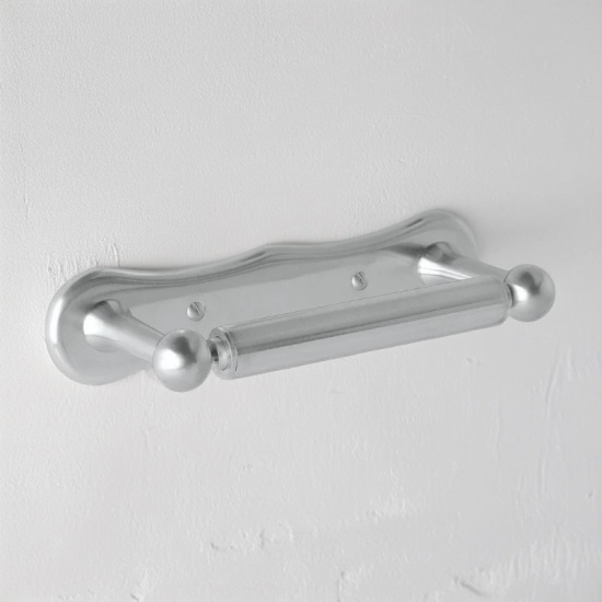 BC Designs victrion traditional brushed chrome toilet roll holder